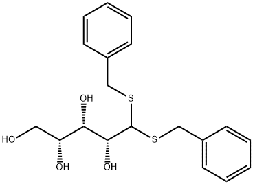 D-Xylose, bis(phenylmethyl) dithioacetal (9CI) Struktur