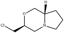 1H-Pyrrolo[2,1-c][1,4]oxazine, 3-(chloromethyl)hexahydro-, (3S,8aS)- Structure