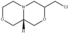 1H-[1,4]Oxazino[3,4-c][1,4]oxazine,3-(chloromethyl)hexahydro-,(3S,9aS)- 化学構造式