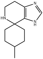 Spiro[cyclohexane-1,4'-[4H]imidazo[4,5-c]pyridine], 3',5',6',7'-tetrahydro-4-methyl- Struktur