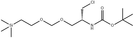 5,7-Dioxa-2-aza-10-silaundecanoic acid, 3-(chloromethyl)-10,10-dimethyl-, 1,1-dimethylethyl ester, (3R)- Struktur