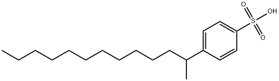 Benzenesulfonic acid, 4-(1-methyldodecyl)- Structure