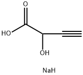 3-Butynoic acid, 2-hydroxy-, sodium salt (1:1) Struktur