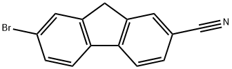 9H-Fluorene-2-carbonitrile, 7-bromo- Structure