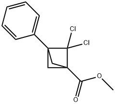 Bicyclo[1.1.1]pentane-1-carboxylic acid, 2,2-dichloro-3-phenyl-, methyl ester 结构式