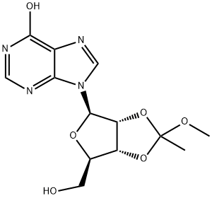 2'',3''-O-(1-Methoxyethylidene)-inosine 化学構造式