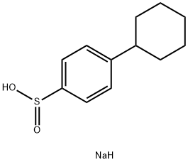 Benzenesulfinic acid, 4-cyclohexyl-, sodium salt (1:1) Structure