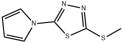 2-(methylsulfanyl)-5-(1H-pyrrol-1-yl)-1,3,4-thiadiazole Structure