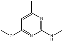 (4-Methoxy-6-methyl-pyrimidin-2-yl)-methyl-amine 化学構造式