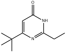 4(3H)-Pyrimidinone, 6-(1,1-dimethylethyl)-2-ethyl- Struktur