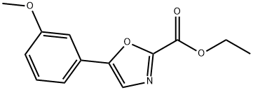 2-Oxazolecarboxylic acid, 5-(3-methoxyphenyl)-, ethyl ester,668972-79-0,结构式