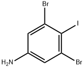 Benzenamine, 3,5-dibromo-4-iodo- 化学構造式