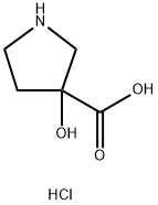 3-hydroxypyrrolidine-3-carboxylic acid hydrochloride 化学構造式