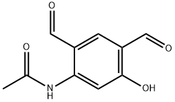 Acetamide, N-(2,4-diformyl-5-hydroxyphenyl)- Structure