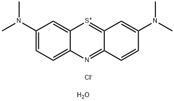 3,7-Bis(dimethylamino)phenothiazin-5-ium chloride hydrate Structure