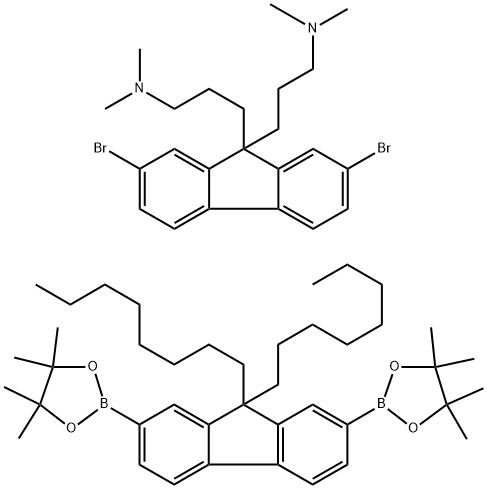 Poly[(9,9-bis(3￠-(N,N-diMethylaMino)propyl)-2,7-fluorene)-alt-2,7-(9,9-dioctylfluorene) Structure