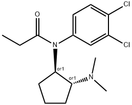 rel-N-(3,4-Dichlorophenyl)-N-[(1R,2R)-2-(dimethylamino)cyclopentyl]propenamide Structure