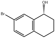 1-Naphthalenol, 7-bromo-1,2,3,4-tetrahydro-, (1R)- Struktur