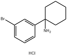 Cyclohexanamine, 1-(3-bromophenyl)-, hydrochloride (1:1),676138-34-4,结构式