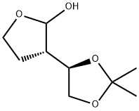 2-Furanol, 3-[(4R)-2,2-dimethyl-1,3-dioxolan-4-yl]tetrahydro-, (3S)- Struktur