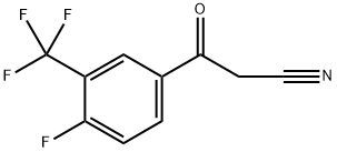 3-[4-氟-3-(三氟甲基)苯基]-3-氧代丙腈, 677713-06-3, 结构式