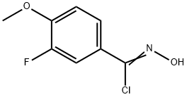 Benzenecarboximidoyl chloride, 3-fluoro-N-hydroxy-4-methoxy-|3-氟-N-羟基-4-甲氧基苯-1-碳亚胺酰氯