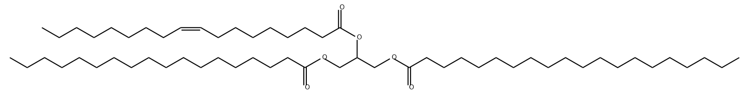 1-花生酸-2-油酸-3-硬脂酸甘油三酯 结构式