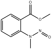 Benzoic acid, 2-(methylnitrosoamino)-, methyl ester Structure