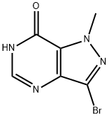 7H-Pyrazolo[4,3-d]pyrimidin-7-one, 3-bromo-1,6-dihydro-1-methyl- Struktur
