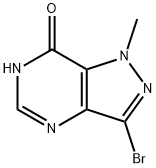 7H-Pyrazolo[4,3-d]pyrimidin-7-one, 3-bromo-1,6-dihydro-1-methyl- Structure