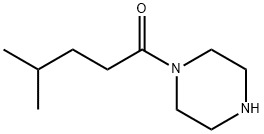 1-Pentanone, 4-methyl-1-(1-piperazinyl)- Struktur