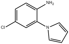 4-chloro-2-(1H-pyrrol-1-yl)aniline 化学構造式