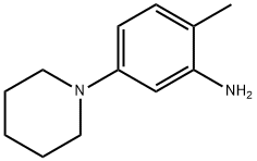 2-甲基-5-(1-哌啶基)苯胺,69131-66-4,结构式