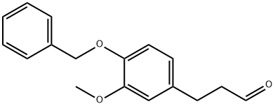 Benzenepropanal, 3-methoxy-4-(phenylmethoxy)- 结构式