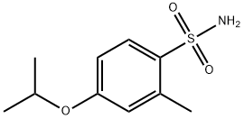 2-Methyl-4-(propan-2-yloxy)benzene-1-sulfonamide 化学構造式