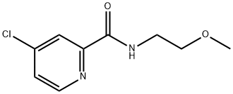 4-chloro-N-(2-methoxyethyl)pyridine-2-carboxamide,694499-08-6,结构式