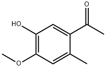 1-(5-Hydroxy-4-methoxy-2-methylphenyl)ethanone 化学構造式
