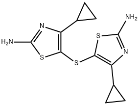5,5'-thiobis(4-cyclopropyl-1,3-thiazol-2-amine),695191-59-4,结构式