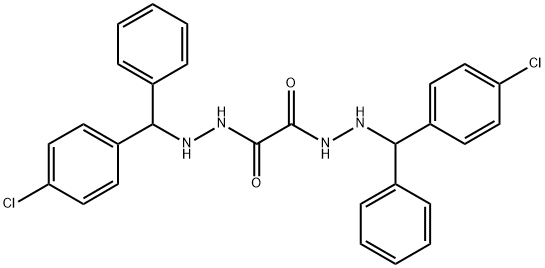 1-N',2-N'-bis[(4-chlorophenyl)-phenylmethyl]ethanedihydrazide,695199-00-9,结构式