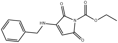 1H-Pyrrole-1-carboxylic acid, 2,5-dihydro-2,5-dioxo-3-[(phenylmethyl)amino]-, ethyl ester Structure