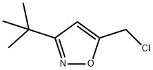 Isoxazole, 5-(chloromethyl)-3-(1,1-dimethylethyl)- Structure