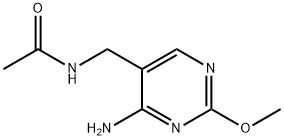 N-((4-氨基-2-甲氧基嘧啶-5-基)甲基)乙酰胺, 6965-09-9, 结构式