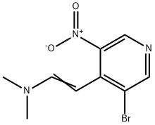 Ethenamine, 2-(3-bromo-5-nitro-4-pyridinyl)-N,N-dimethyl- 化学構造式