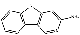 5H-ピリド[4,3-b]インドール-3-アミン 化学構造式