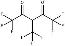 2,4-Pentanedione, 1,1,1,5,5,5-hexafluoro-3-(trifluoromethyl)- 化学構造式