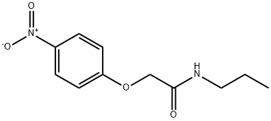 2-(4-nitrophenoxy)-N-propylacetamide Structure