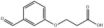 3-(3-甲酰基苯氧基)丙酸, 70170-90-0, 结构式
