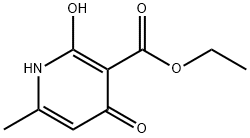 3-Pyridinecarboxylic acid, 1,4-dihydro-2-hydroxy-6-methyl-4-oxo-, ethyl ester Structure