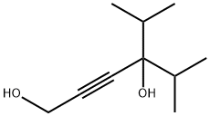 2-Hexyne-1,4-diol, 5-methyl-4-(1-methylethyl)- 化学構造式