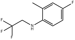 Benzenamine, 4-fluoro-2-methyl-N-(2,2,2-trifluoroethyl)- Struktur